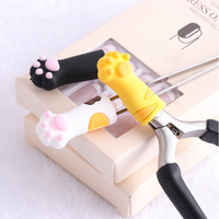 1 sztuk Nipper Cover rękaw ochronny do skórek paznokci nożyczki Manicure narzędzia do Pedicure martwa skóra pincety Cap 2